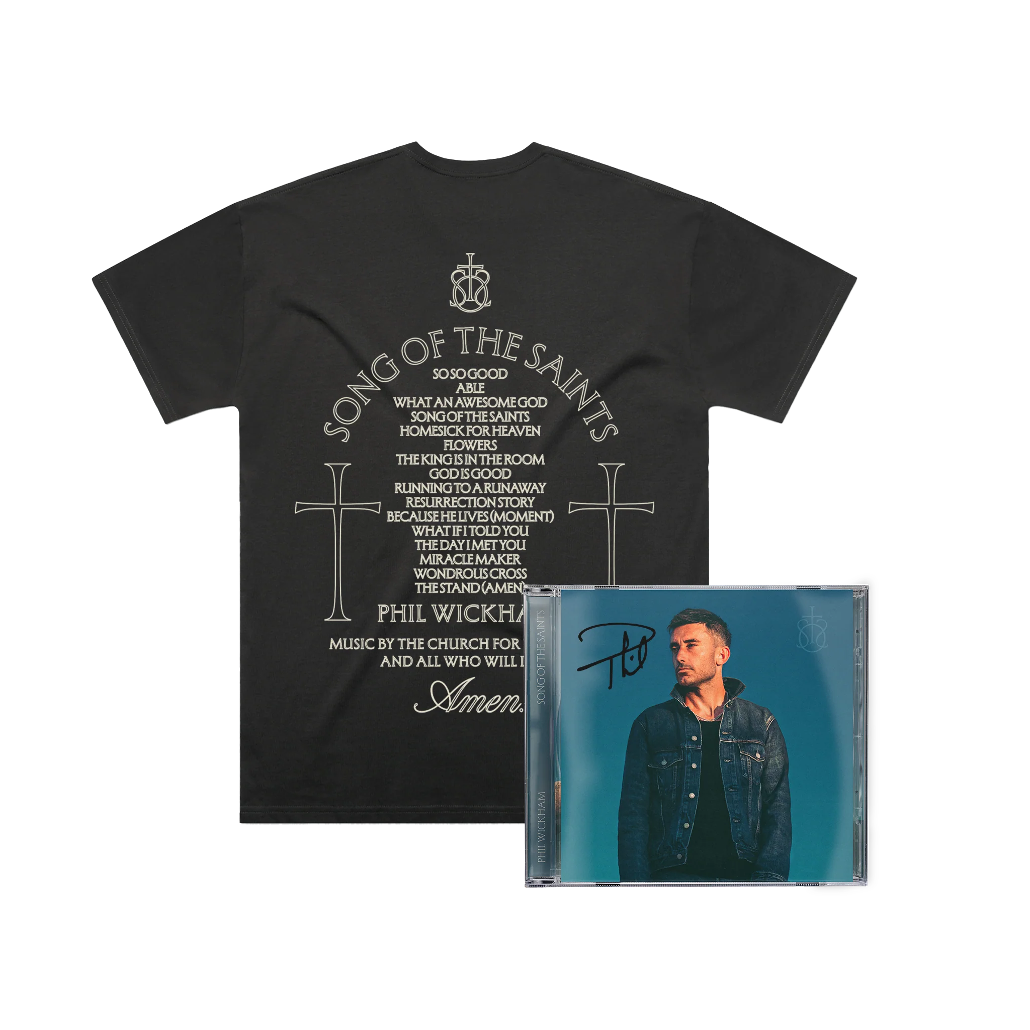 Limited Edition Song Of The Saints Signed CD & Album Tee Fan Pack