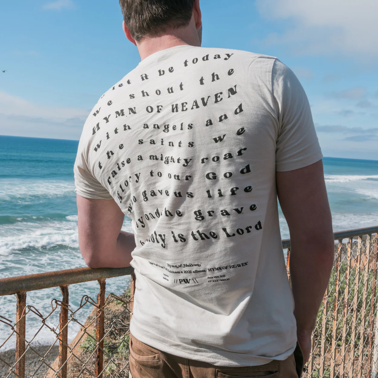 Hymn of Heaven Lyric T-Shirt (Sand) Tour Edition - Image 3