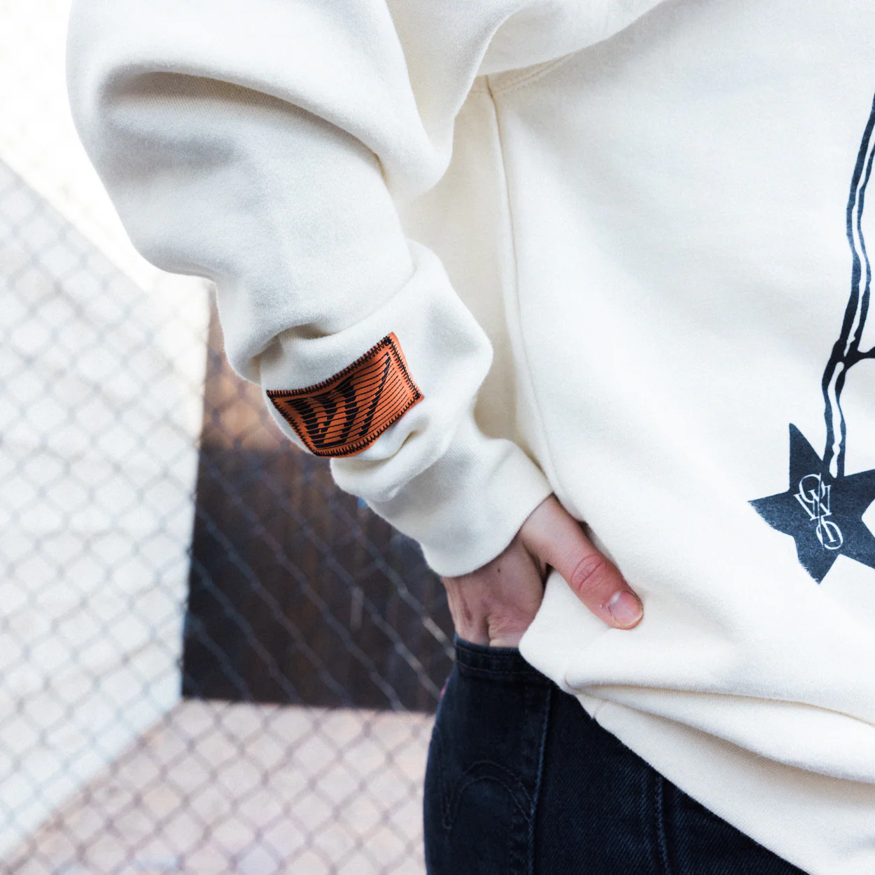 OUTW/THEOLD - I BELIEVE Cream Crewneck - Image 4